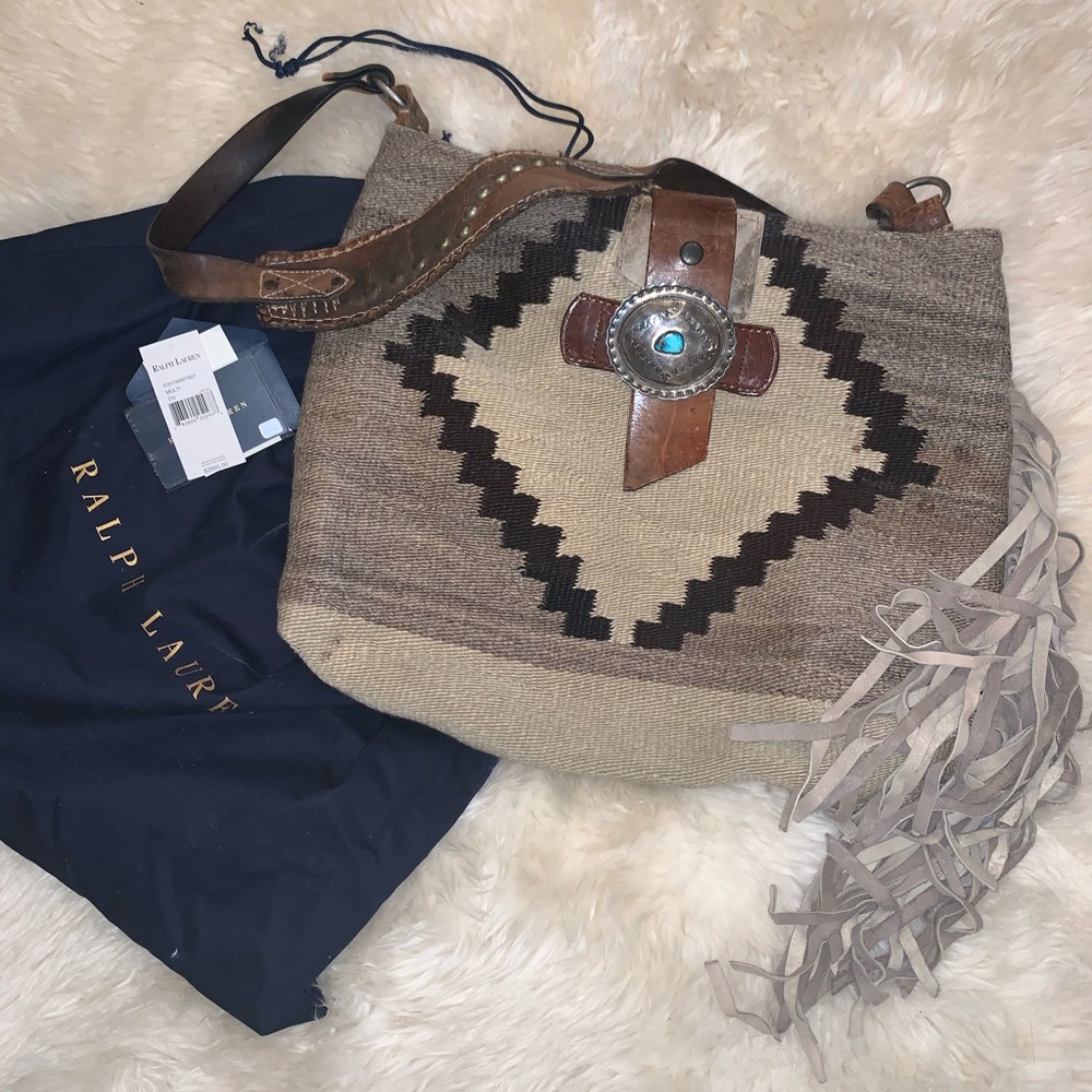 Ralph Lauren runway Collection Blanket Bag.